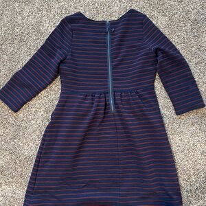 Anthologie Maeve Dress, Navy and Burgundy
